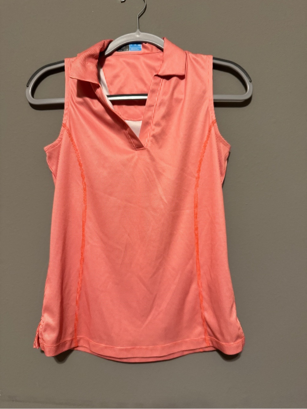 PGA Tour Coral Sleeveless Polo Tank